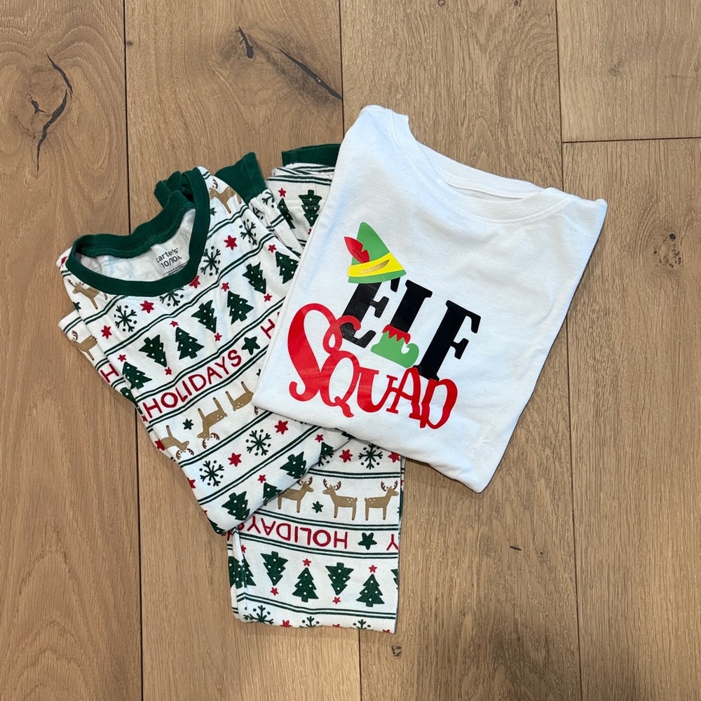 Elf Squad Holiday Pajama Set & Long Sleeve Graphic Tee!